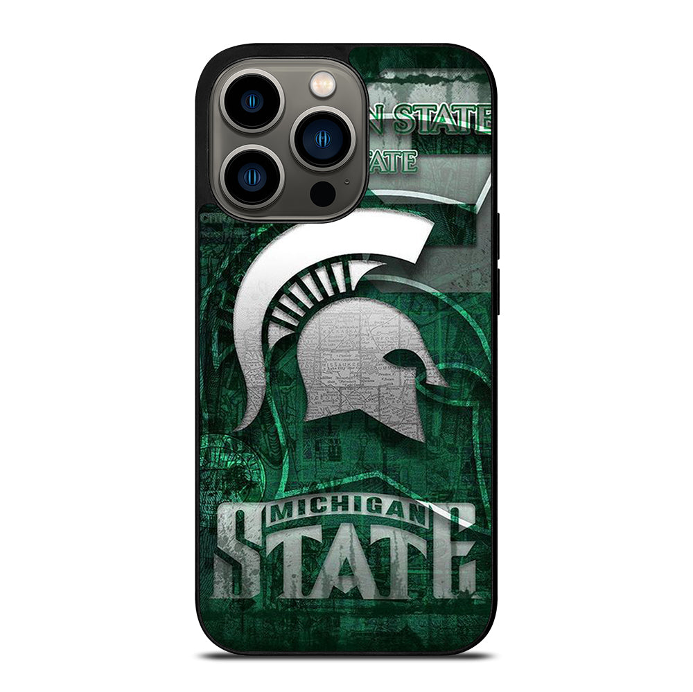 MICHIGAN STATE UNIVERSITY MSU LOGO 1 iPhone 13 Pro Case Cover