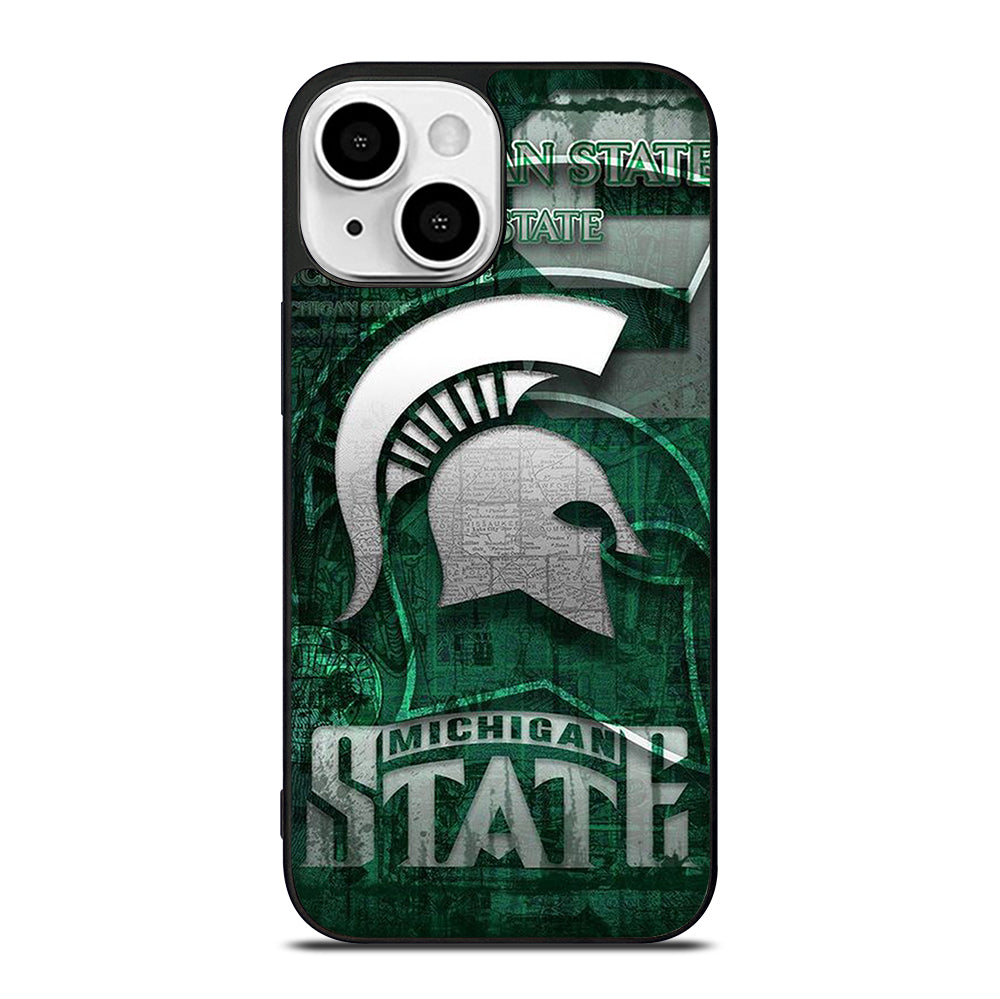 MICHIGAN STATE UNIVERSITY MSU LOGO 1 iPhone 13 Mini Case Cover