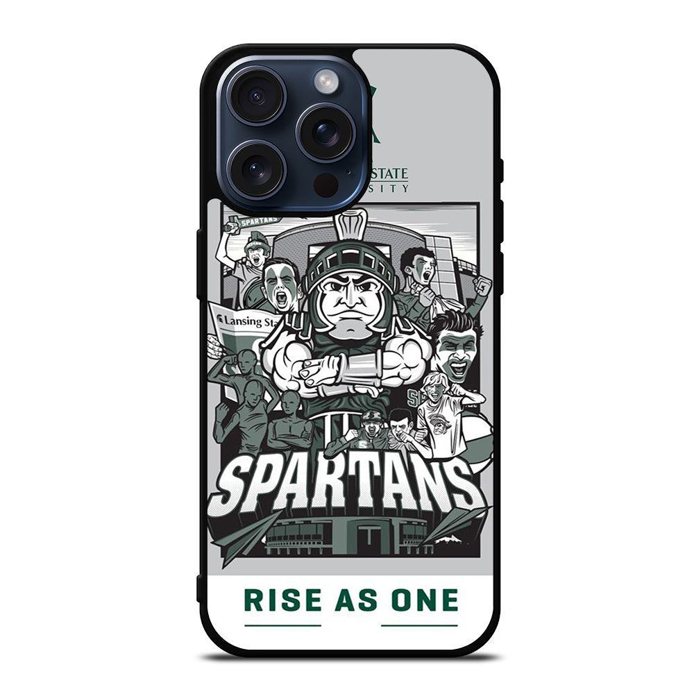 MICHIGAN STATE UNIVERSITY MSU LOGO 2 iPhone 15 Pro Max Case Cover