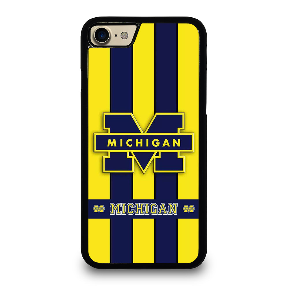 MICHIGAN WOLVERINES STRIPE LOGO iPhone 7 / 8 Case Cover