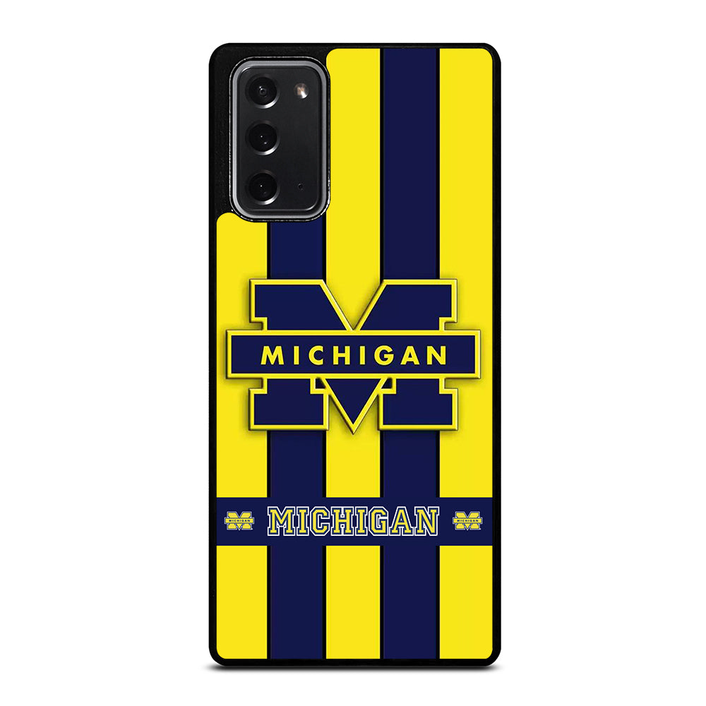 MICHIGAN WOLVERINES STRIPE LOGO Samsung Galaxy Note 20 Case Cover