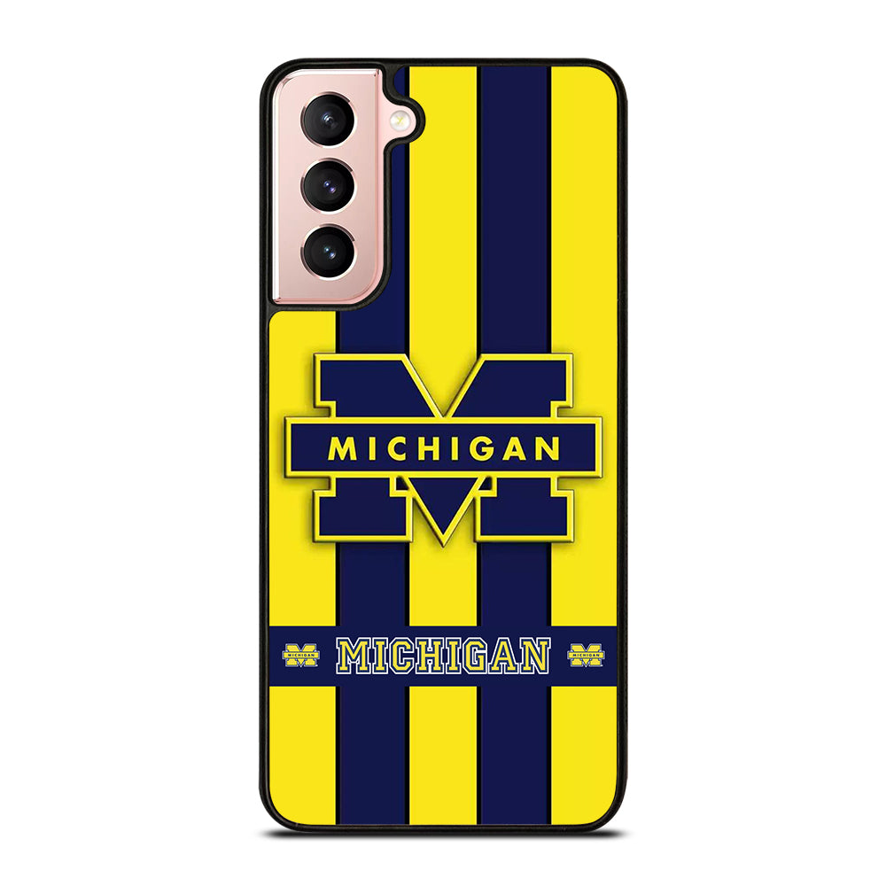 MICHIGAN WOLVERINES STRIPE LOGO Samsung Galaxy S21 Case Cover