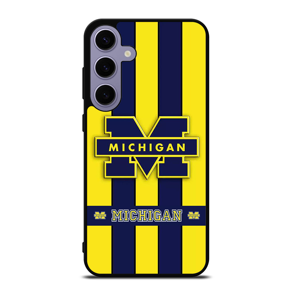 MICHIGAN WOLVERINES STRIPE LOGO Samsung Galaxy S24 Plus Case Cover