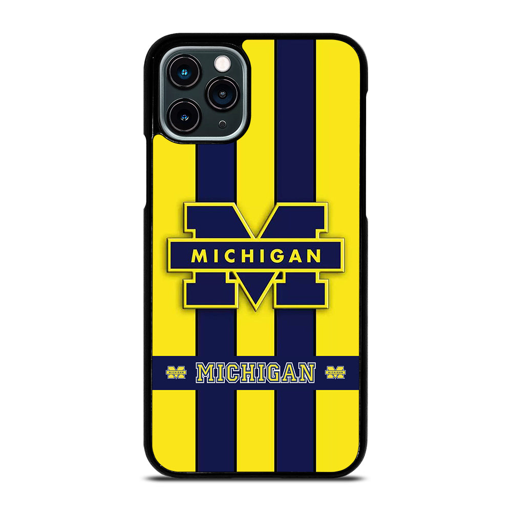 MICHIGAN WOLVERINES STRIPE LOGO iPhone 11 Pro Case Cover