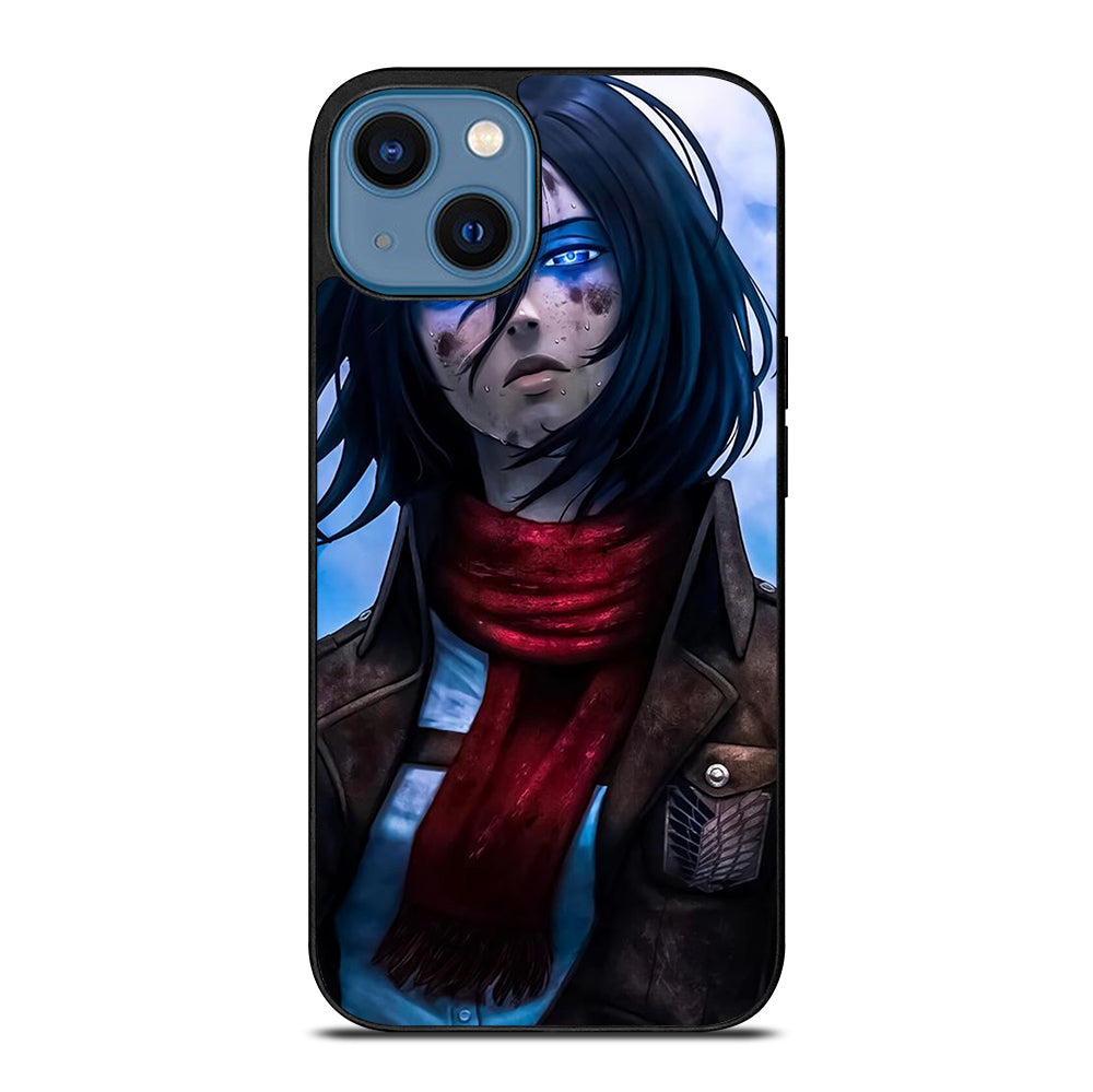 MIKASA ACKERMAN ATTACK ON TITAN ANIME SERIES iPhone 14 Case Cover