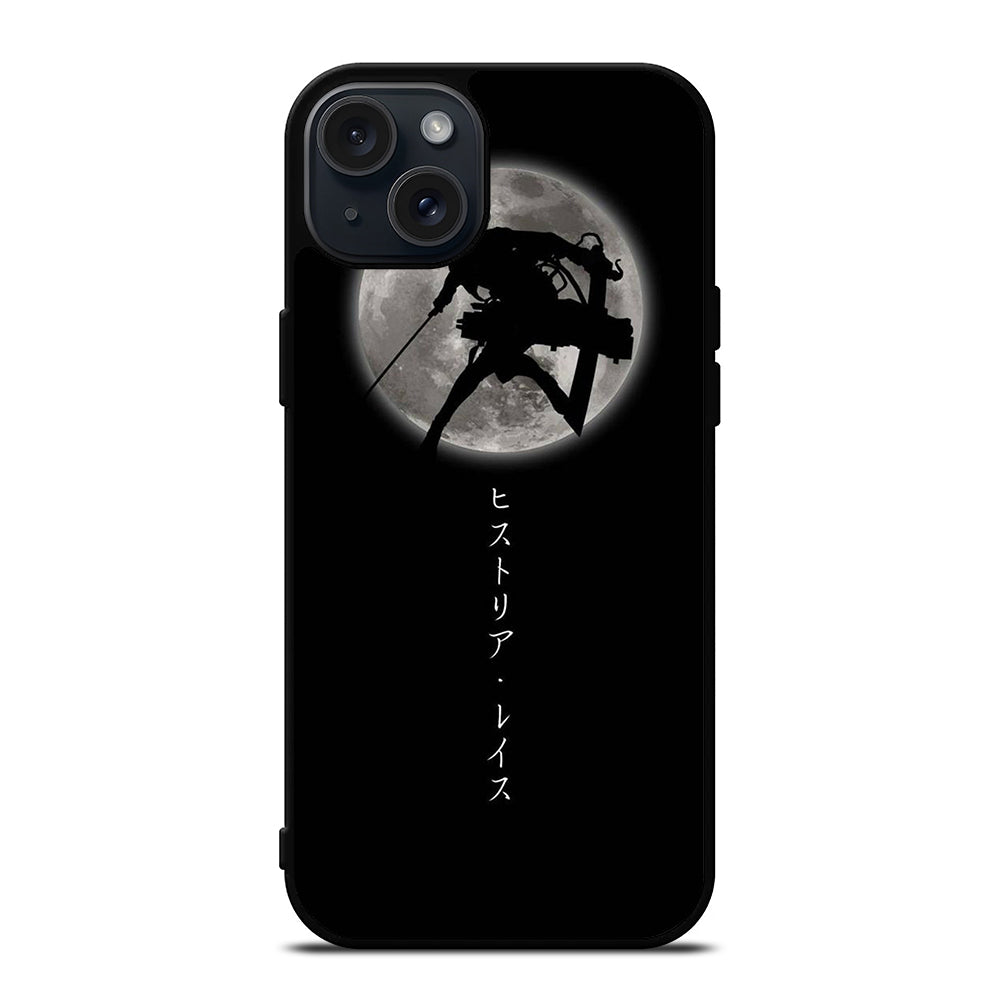 MIKASA ACKERMAN SHADOW ATTACK ON TITAN iPhone 15 Plus Case Cover