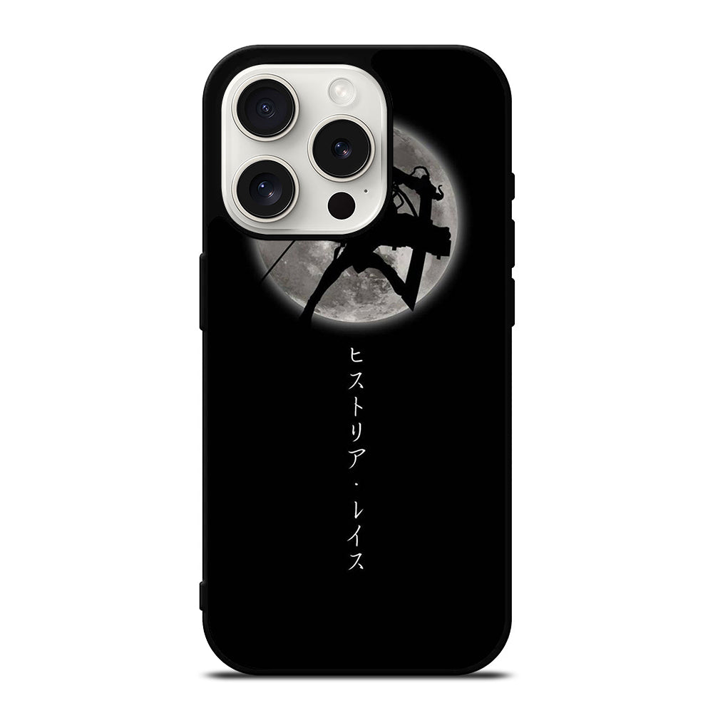 MIKASA ACKERMAN SHADOW ATTACK ON TITAN iPhone 15 Pro Case Cover