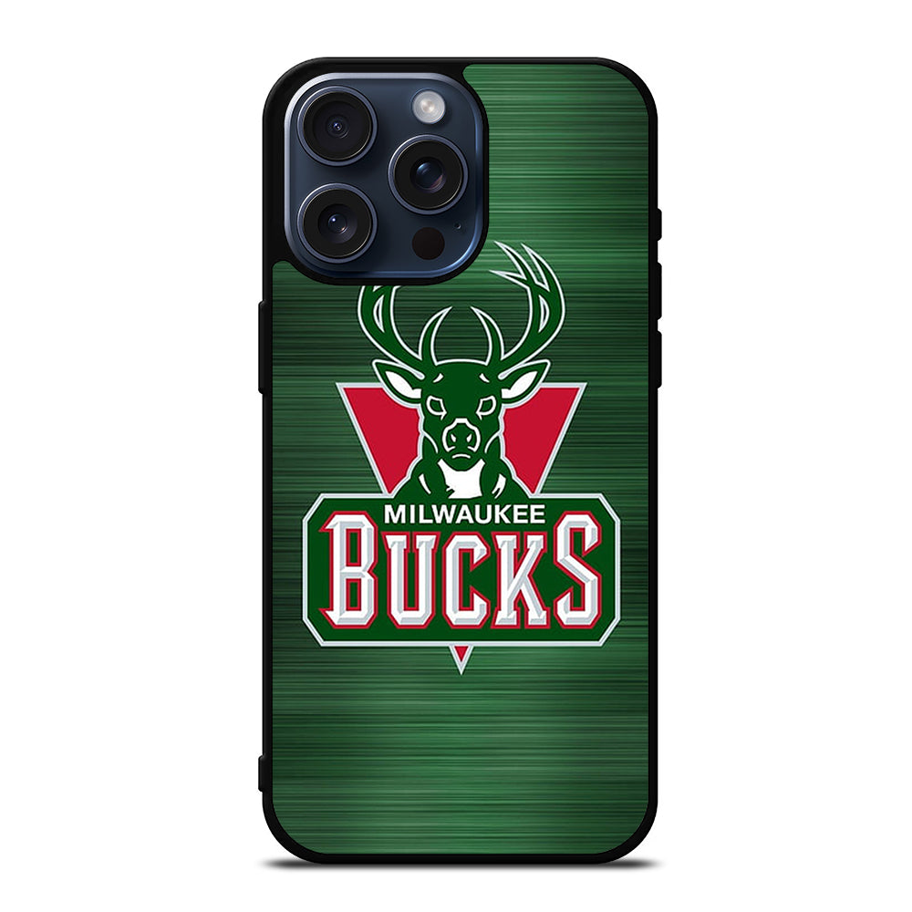 MILWAUKEE BUCKS LOGO NBA 2 iPhone 15 Pro Max Case Cover
