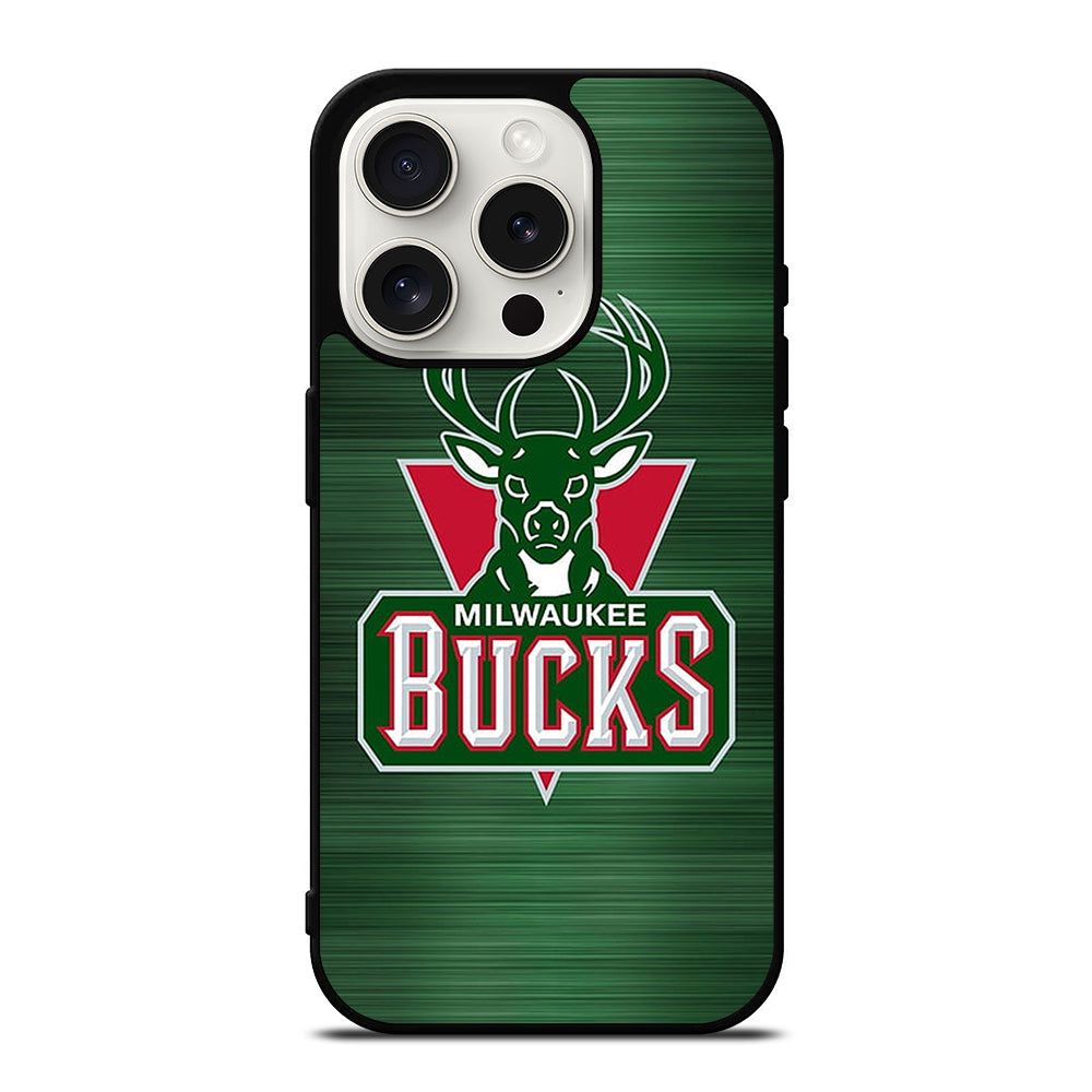 MILWAUKEE BUCKS LOGO NBA 2 iPhone 15 Pro Case Cover