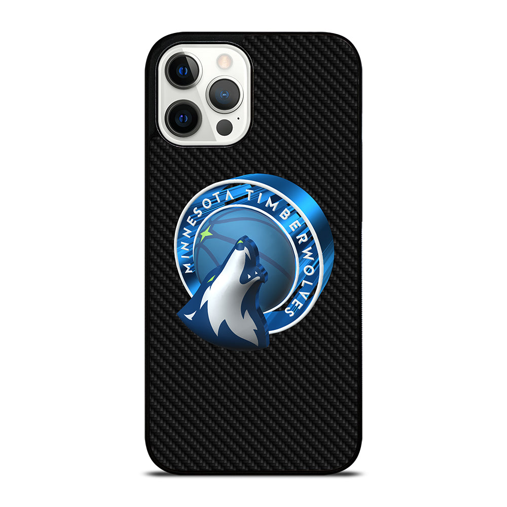 MINNESOTA TIMBERWOLVES CARBON iPhone 12 Pro Max Case Cover