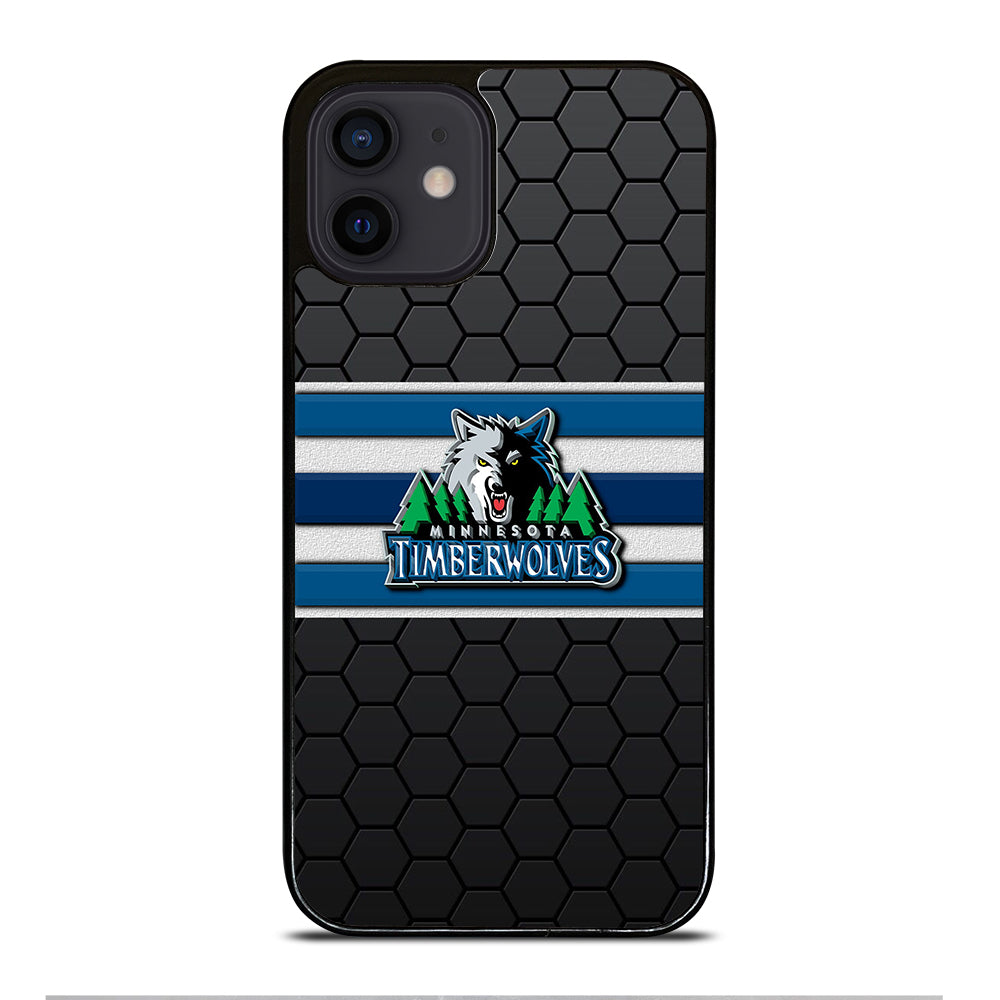 MINNESOTA TIMBERWOLVES HEXAGON LOGO iPhone 12 Mini Case Cover