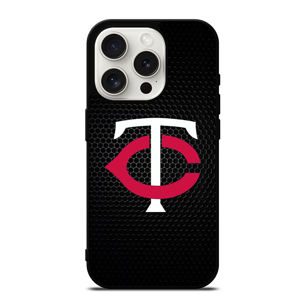 MINNESOTA TWINS METAL LOGO iPhone 15 Pro Case Cover
