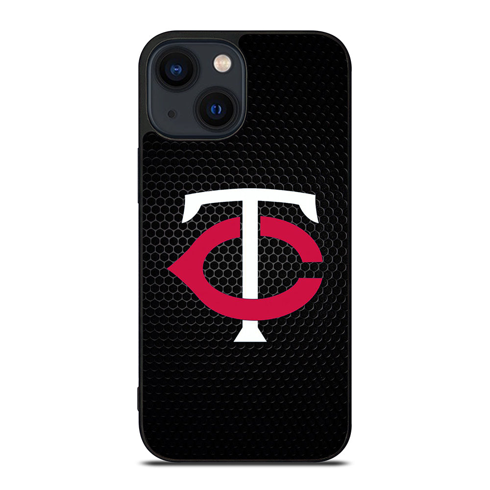 MINNESOTA TWINS METAL LOGO iPhone 14 Plus Case Cover