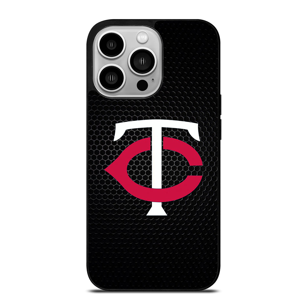 MINNESOTA TWINS METAL LOGO iPhone 14 Pro Case Cover