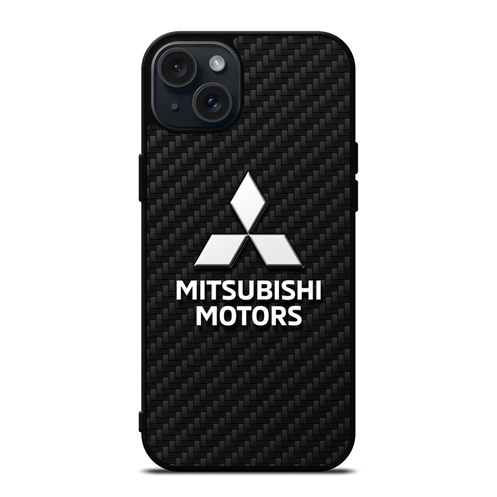 MITSUBISHI MOTORS CARBON LOGO 2 iPhone 15 Plus Case Cover