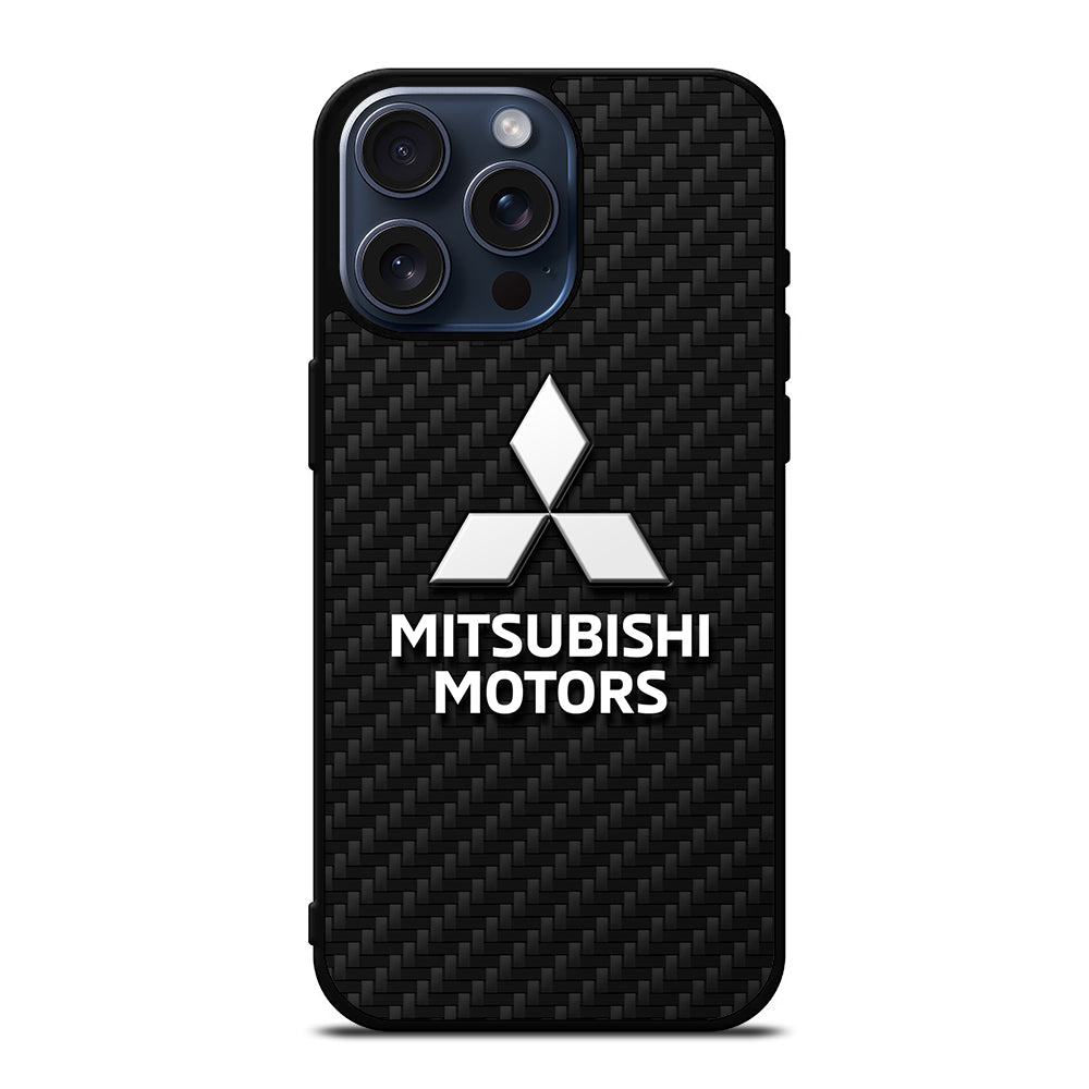 MITSUBISHI MOTORS CARBON LOGO 2 iPhone 15 Pro Max Case Cover
