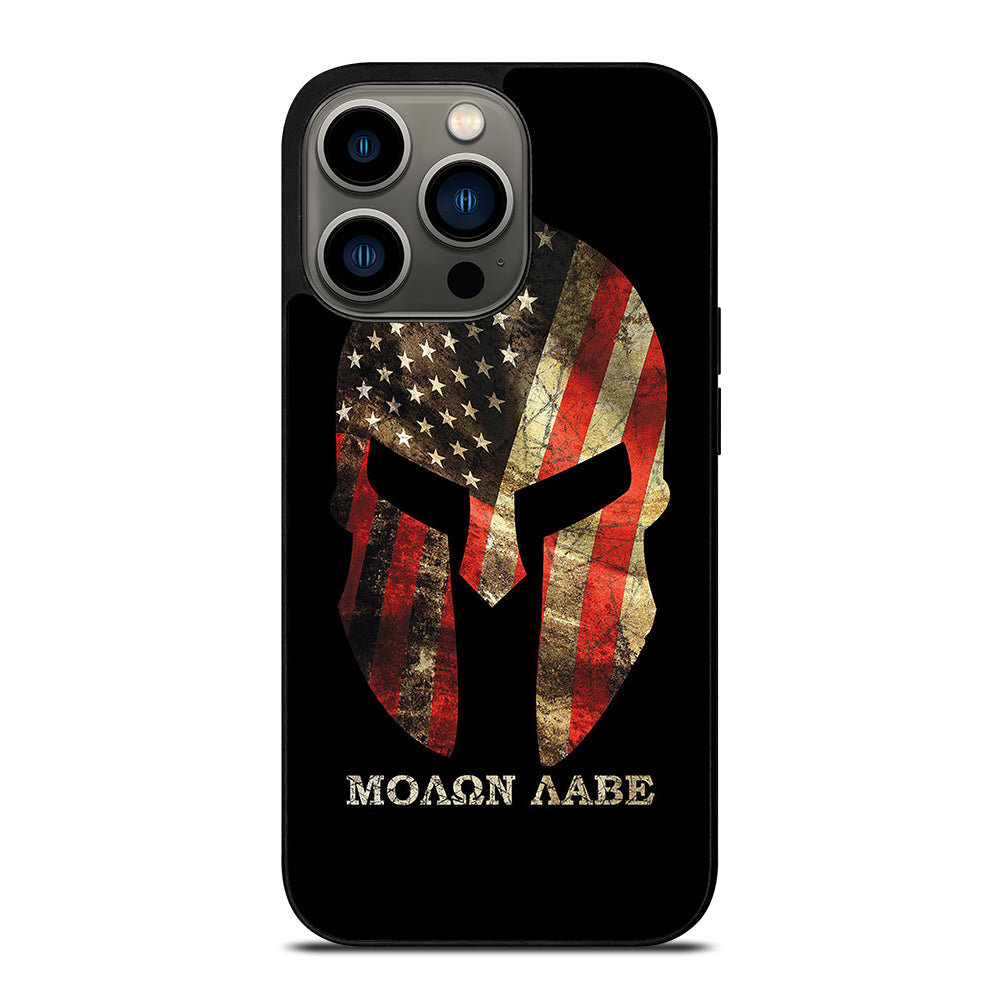 MOLON LABE AMERICAN FLAG SYMBOL iPhone 13 Pro Case Cover