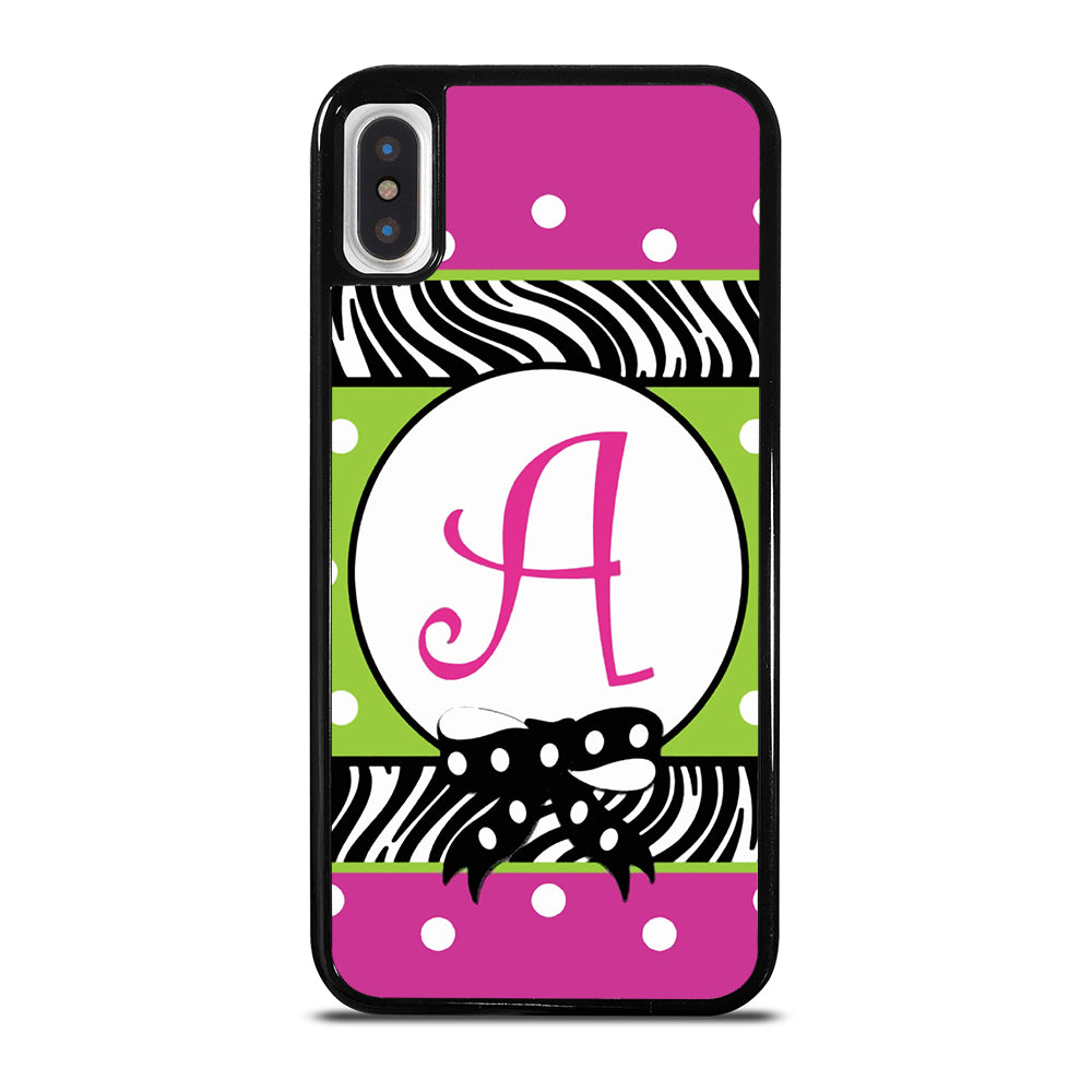 MONOGRAM GARDEN FLAG POLCADOT iPhone X / XS Case Cover