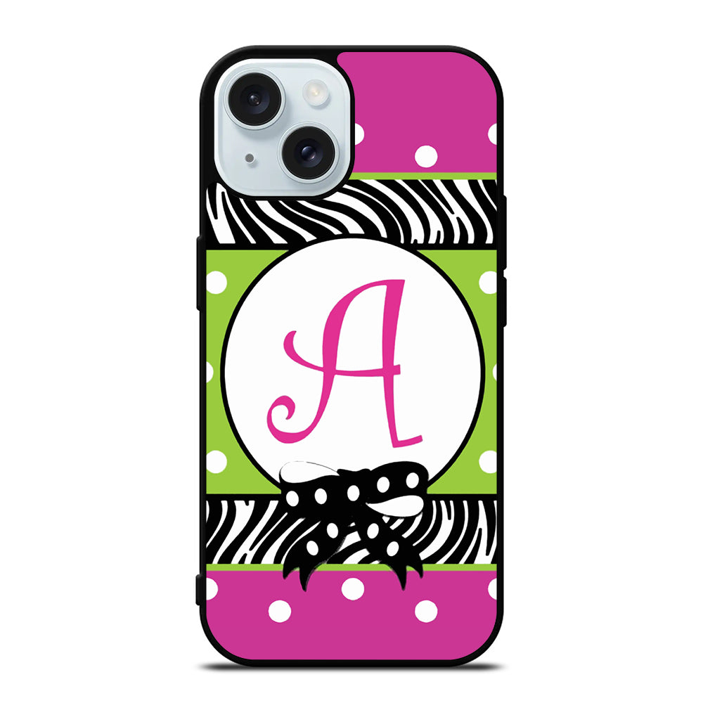 MONOGRAM GARDEN FLAG POLCADOT iPhone 15 Case Cover