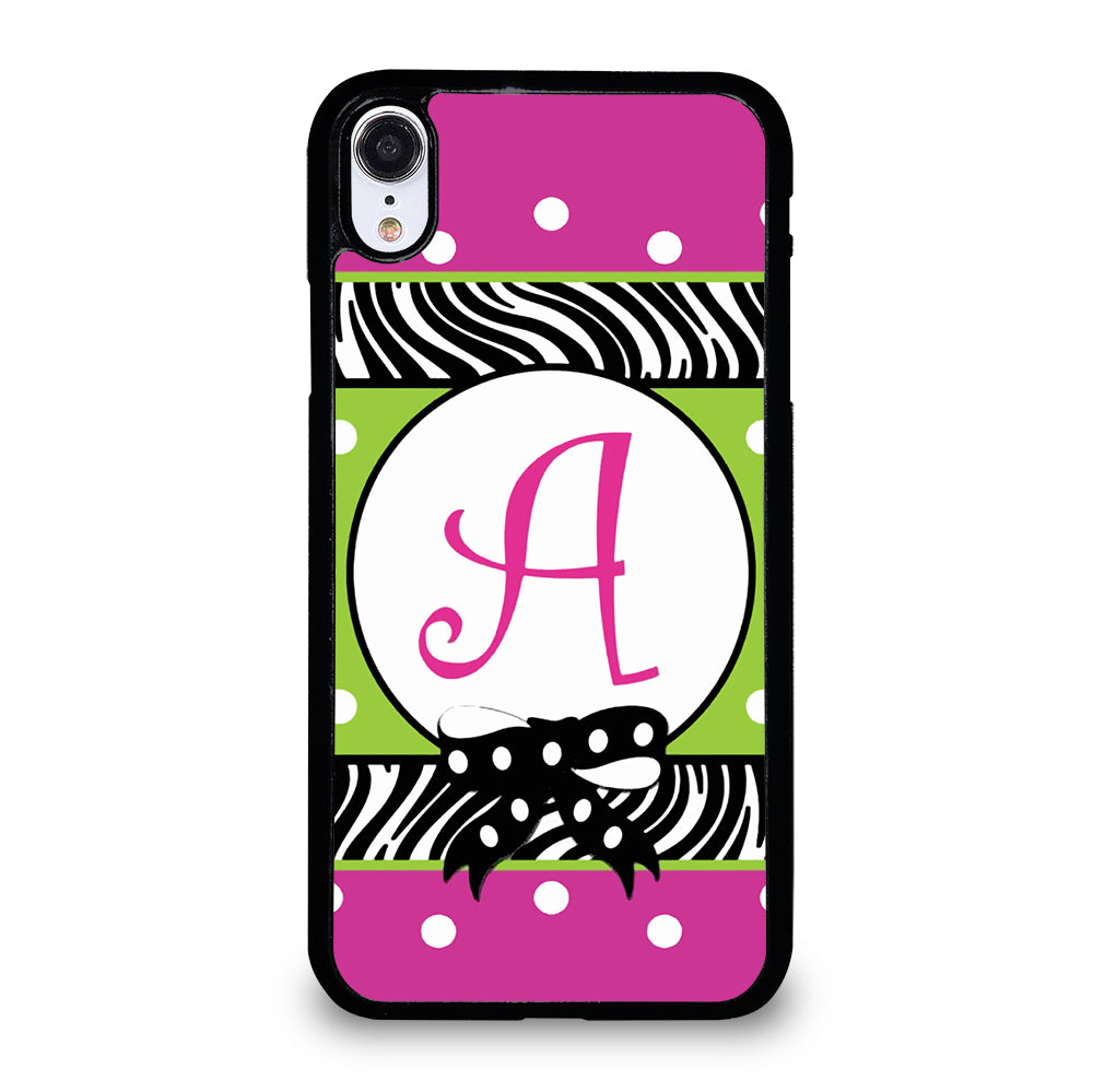 MONOGRAM GARDEN FLAG POLCADOT iPhone XR Case Cover