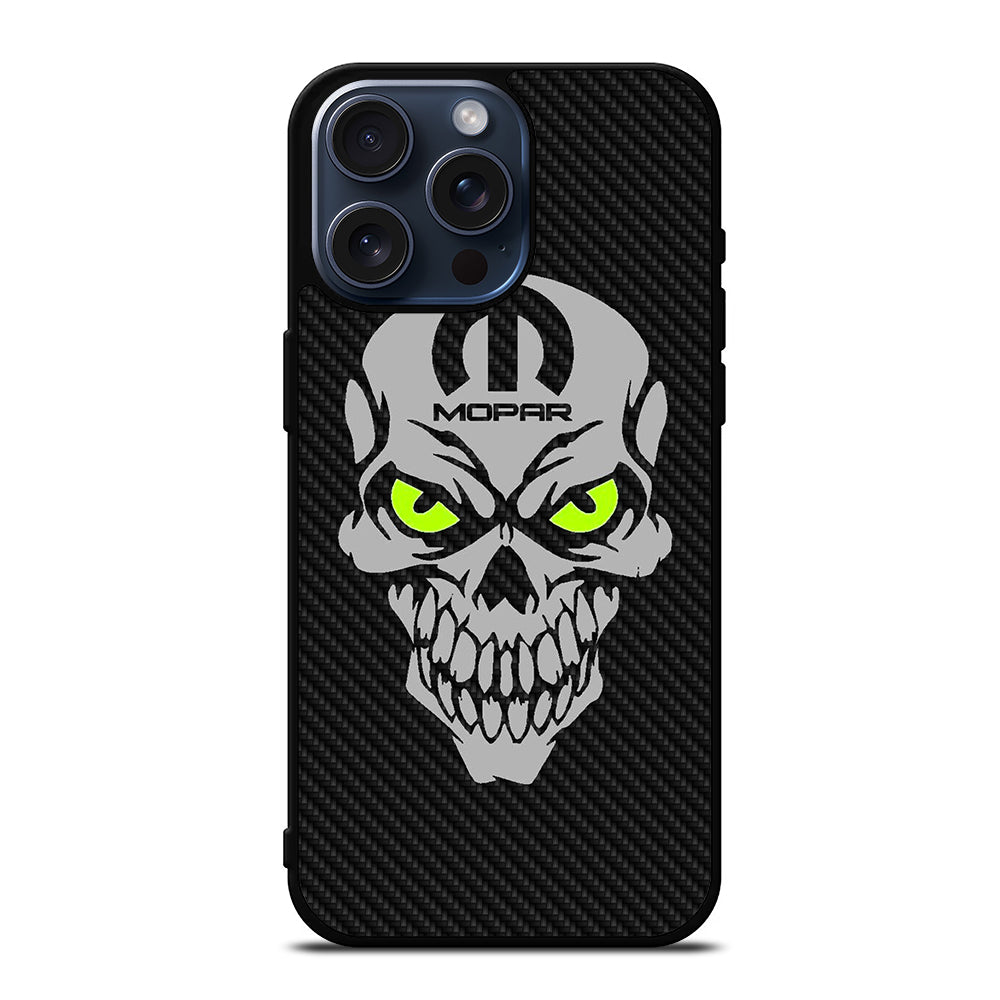 MOPAR SKULL CARBON iPhone 15 Pro Max Case Cover