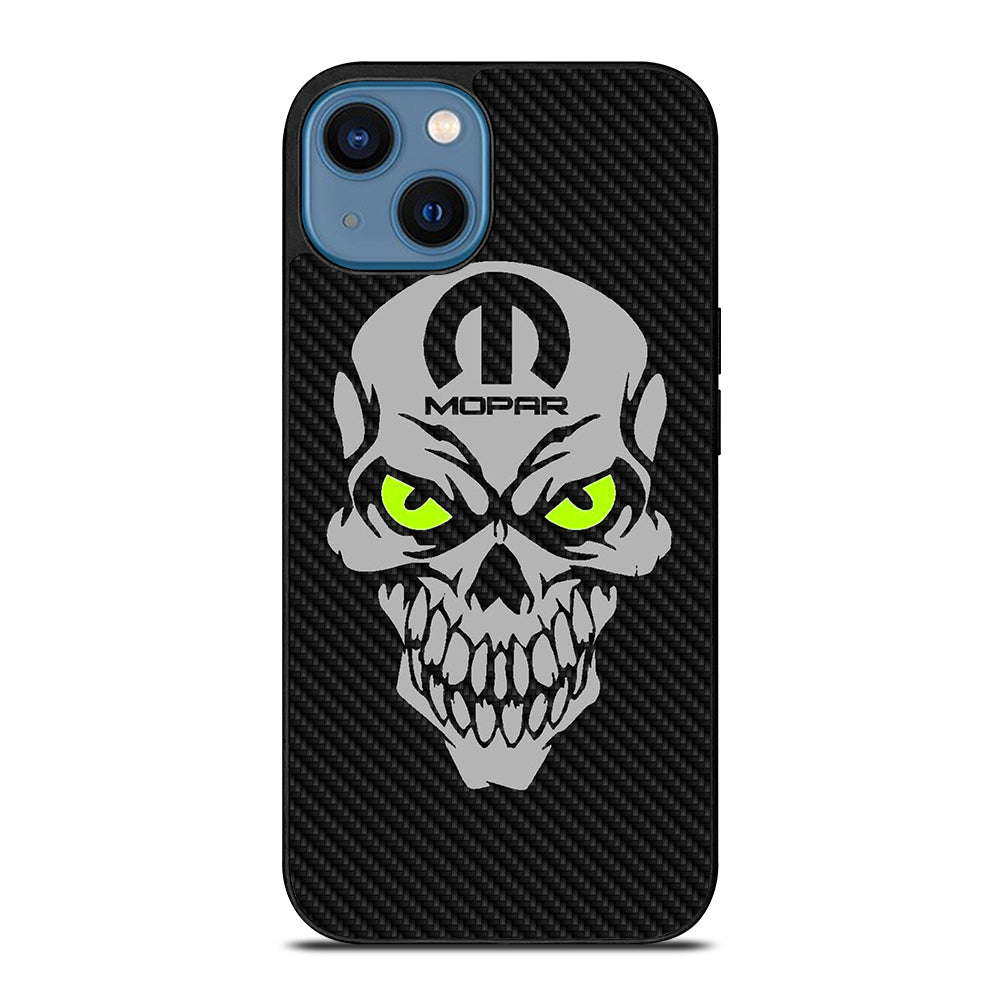 MOPAR SKULL CARBON iPhone 14 Case Cover