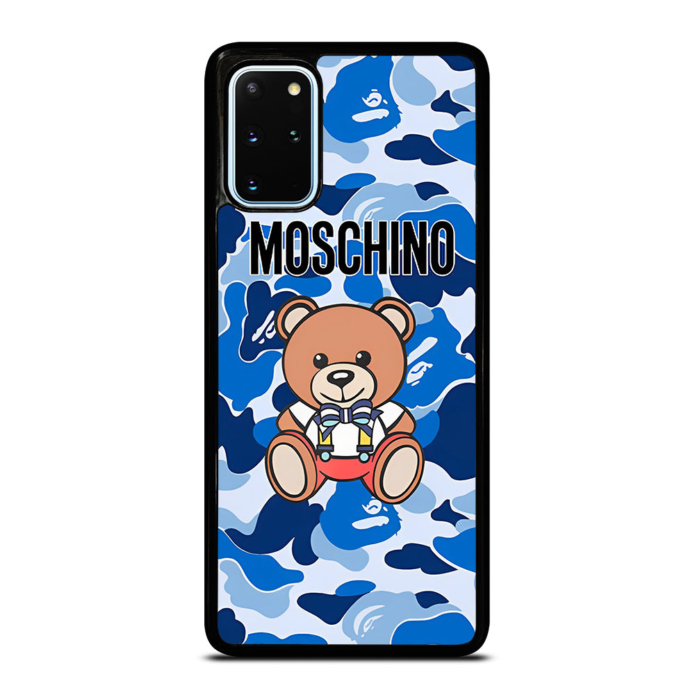 MOSCHINO TEDDY BEAR CAMO Samsung Galaxy S20 Plus Case Cover