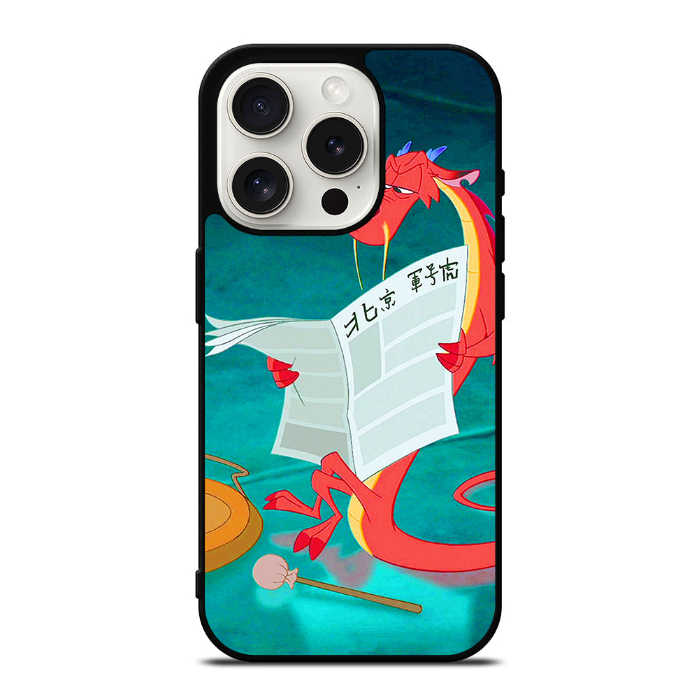MUSHU MULAN DISNEY CARTOON 5 iPhone 15 Pro Case Cover