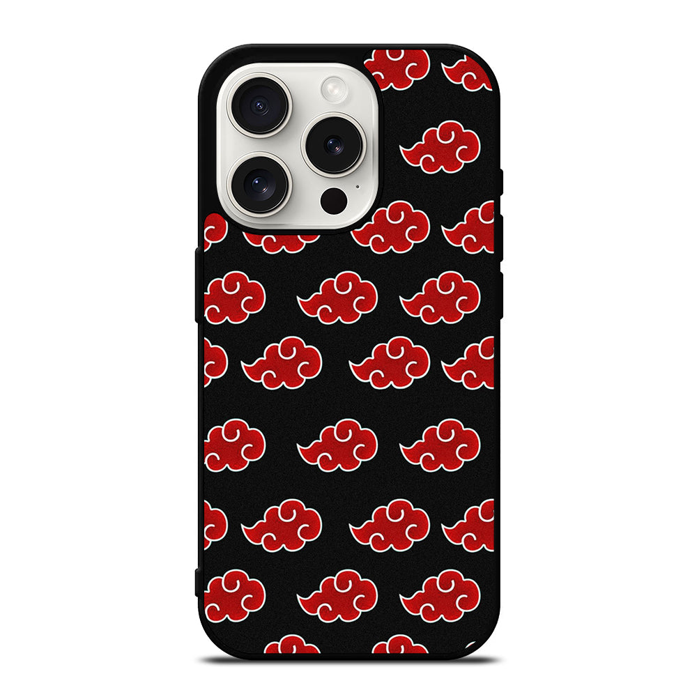 NARUTO AKATSUKI CLOUDS PATTERN iPhone 15 Pro Case Cover