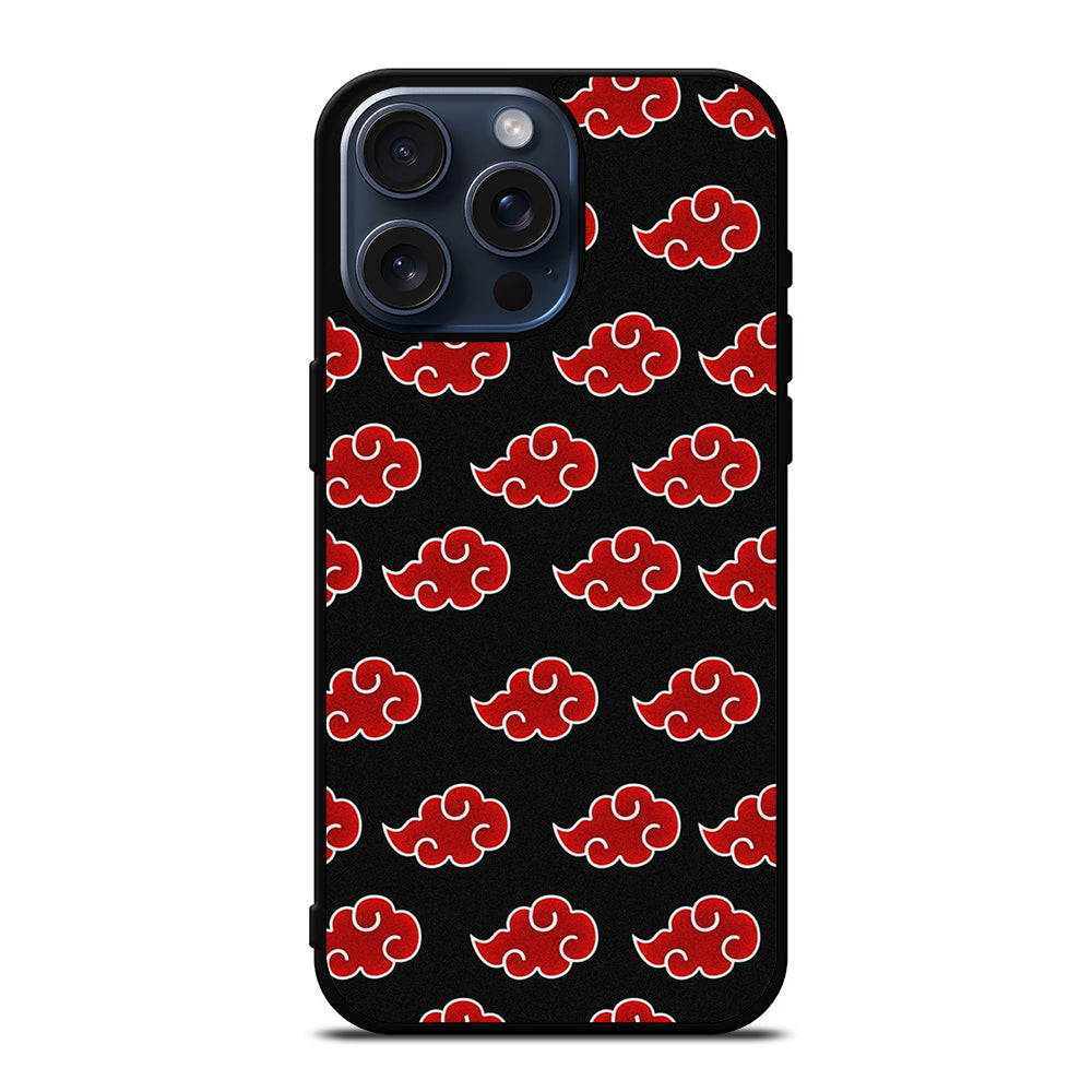 NARUTO AKATSUKI CLOUDS PATTERN iPhone 15 Pro Max Case Cover
