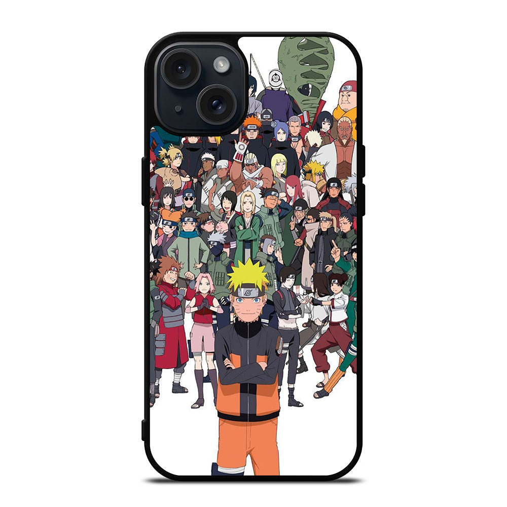 NARUTO ANIME ALL CHARACTERS 1 iPhone 15 Plus Case Cover