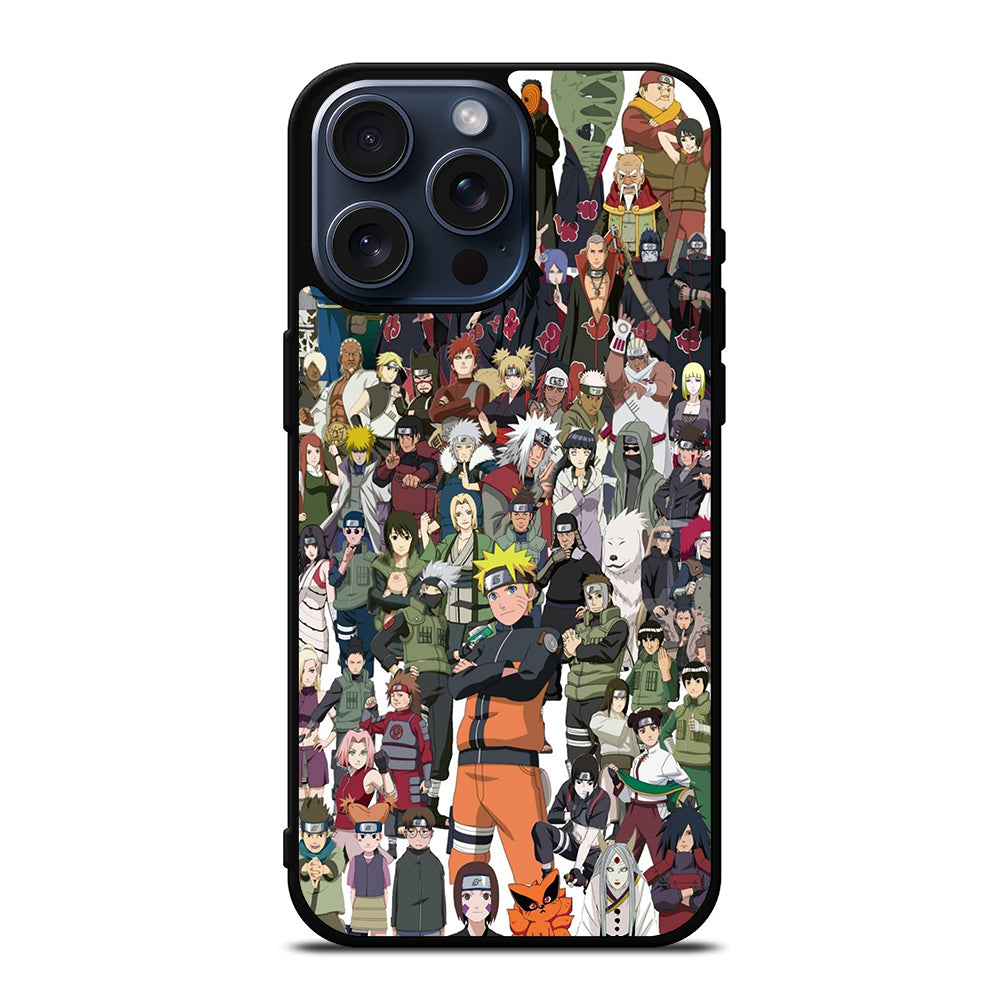 NARUTO ANIME ALL CHARACTERS 3 iPhone 15 Pro Max Case Cover
