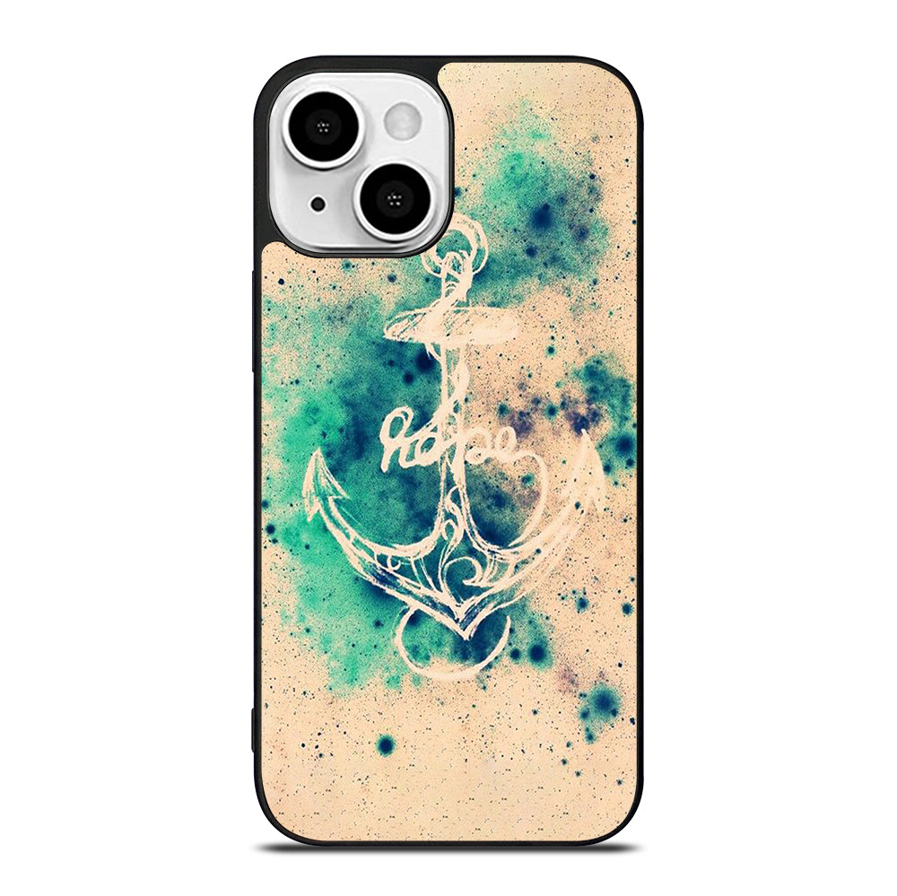 NAUTICAL ANCHOR ART LOGO iPhone 13 Mini Case Cover