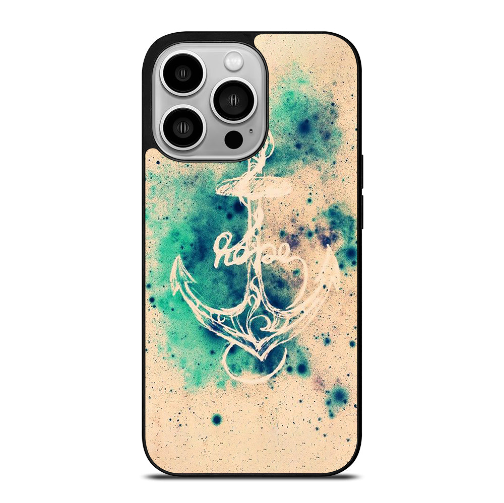 NAUTICAL ANCHOR ART LOGO iPhone 14 Pro Case Cover