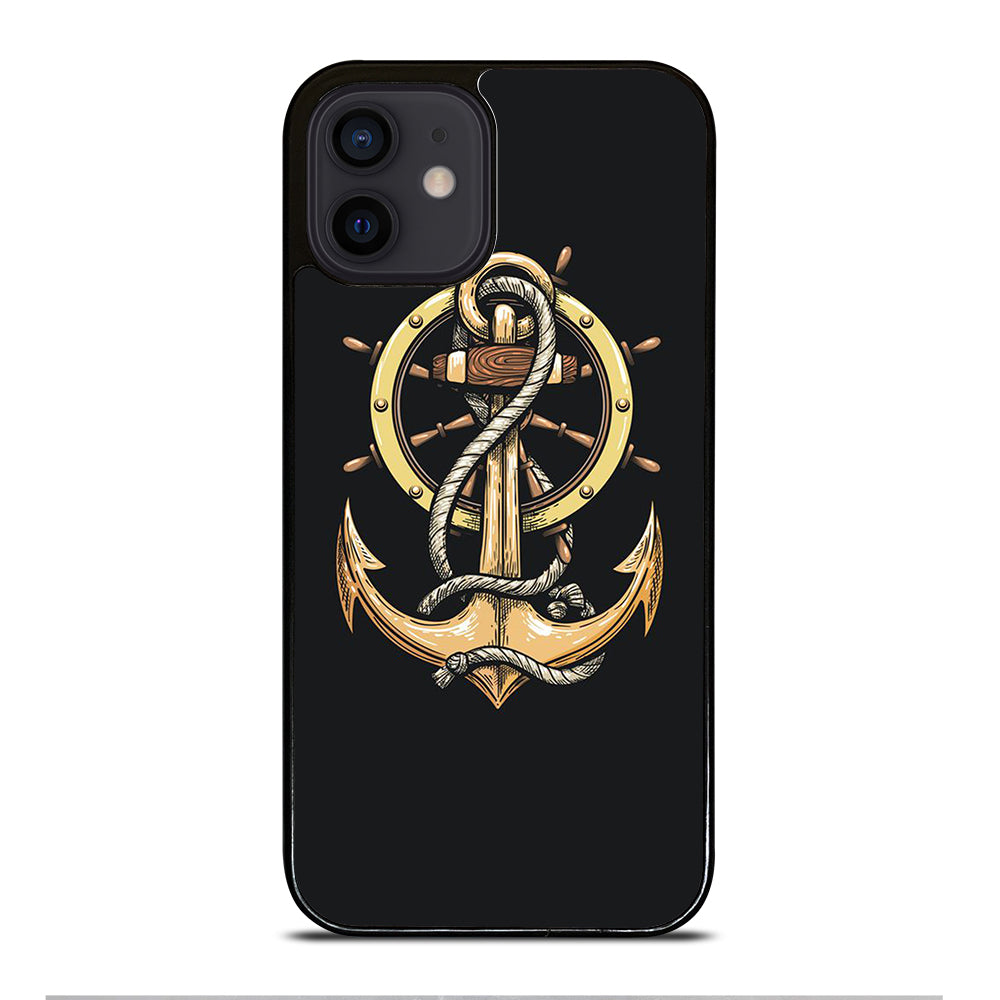 NAUTICAL ANCHOR EMBLEM iPhone 12 Mini Case Cover