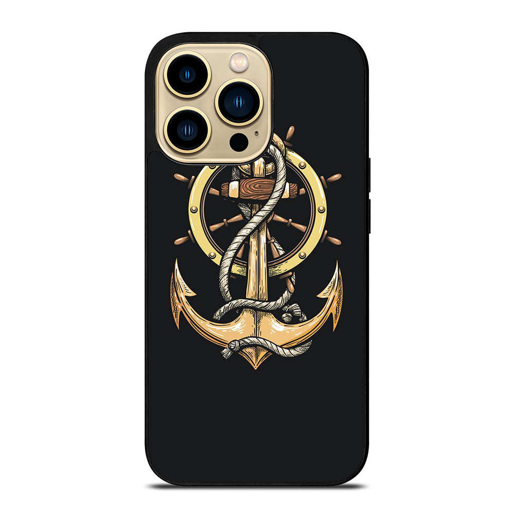 NAUTICAL ANCHOR EMBLEM iPhone 14 Pro Max Case Cover