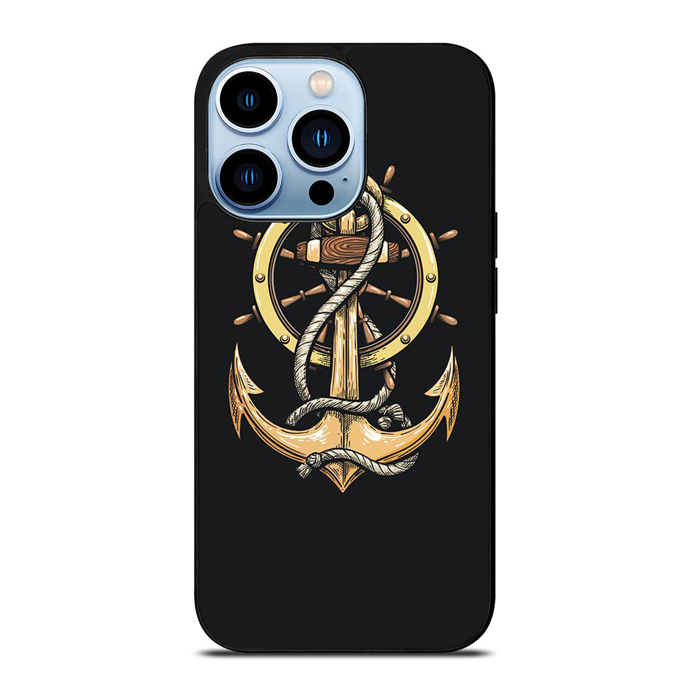 NAUTICAL ANCHOR EMBLEM iPhone 13 Pro Max Case Cover