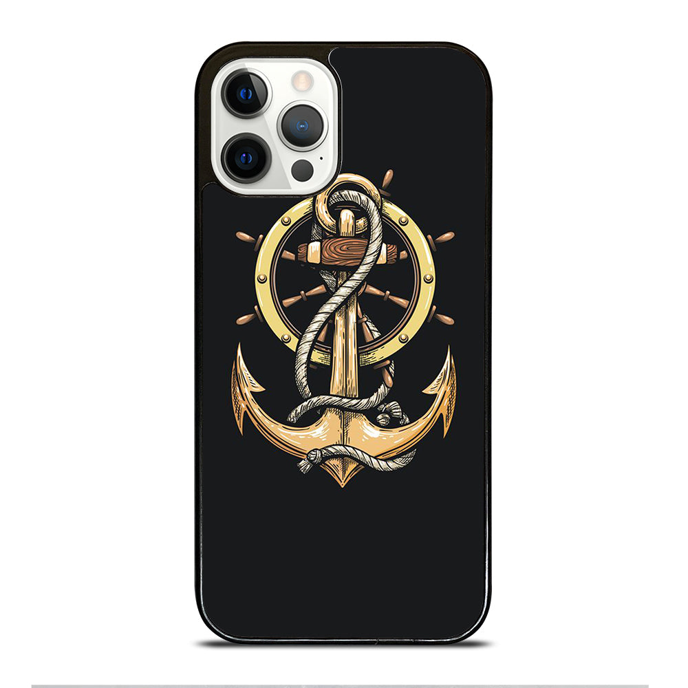 NAUTICAL ANCHOR EMBLEM iPhone 12 Pro Case Cover