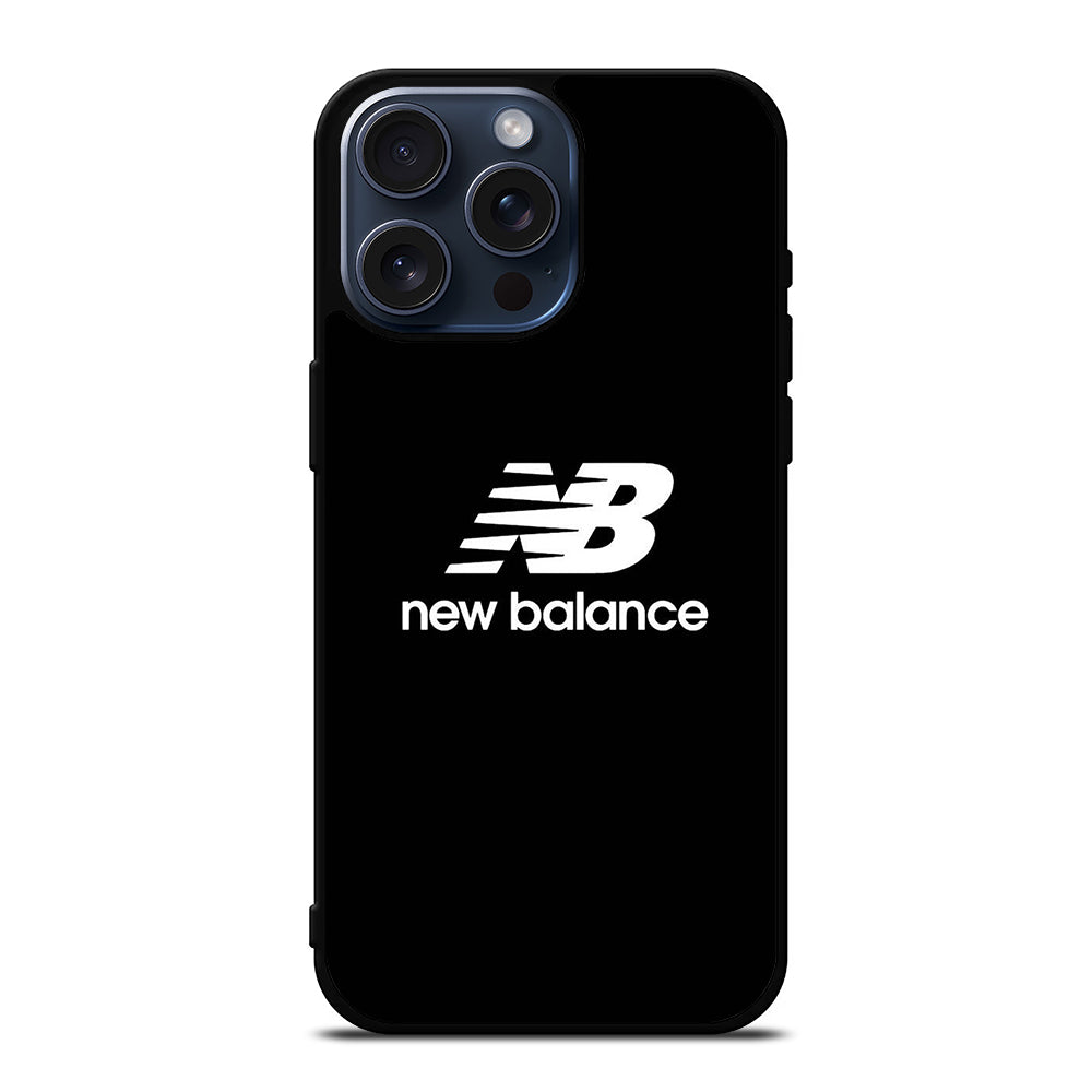 NEW BALANCE BLACK LOGO iPhone 15 Pro Max Case Cover