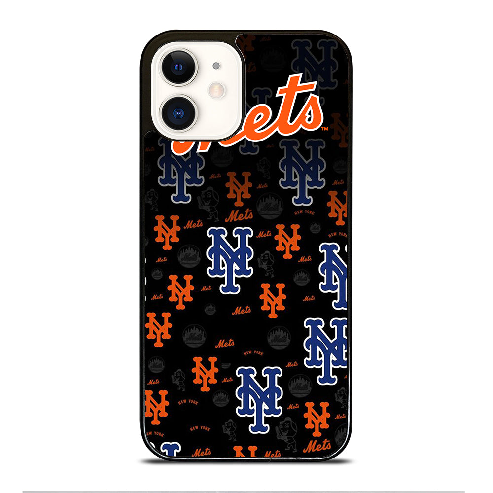 NEW YORK METS PATTERN LOGO iPhone 12 Case Cover