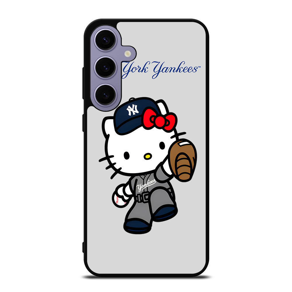 NEW YORK YANKEES HELLO KITTY CARTOON Samsung Galaxy S24 Plus Case Cover