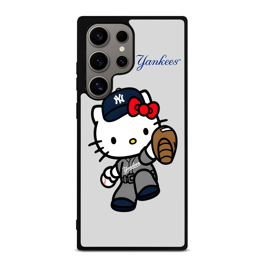 NEW YORK YANKEES HELLO KITTY CARTOON Samsung Galaxy S24 Ultra Case Cover