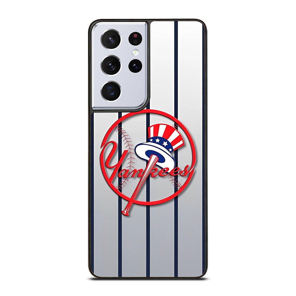 NEW YORK YANKEES STRIPE LOGO Samsung Galaxy S21 Ultra Case Cover