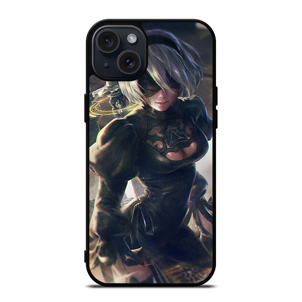 NIER AUTOMATA 2B ART iPhone 15 Plus Case Cover