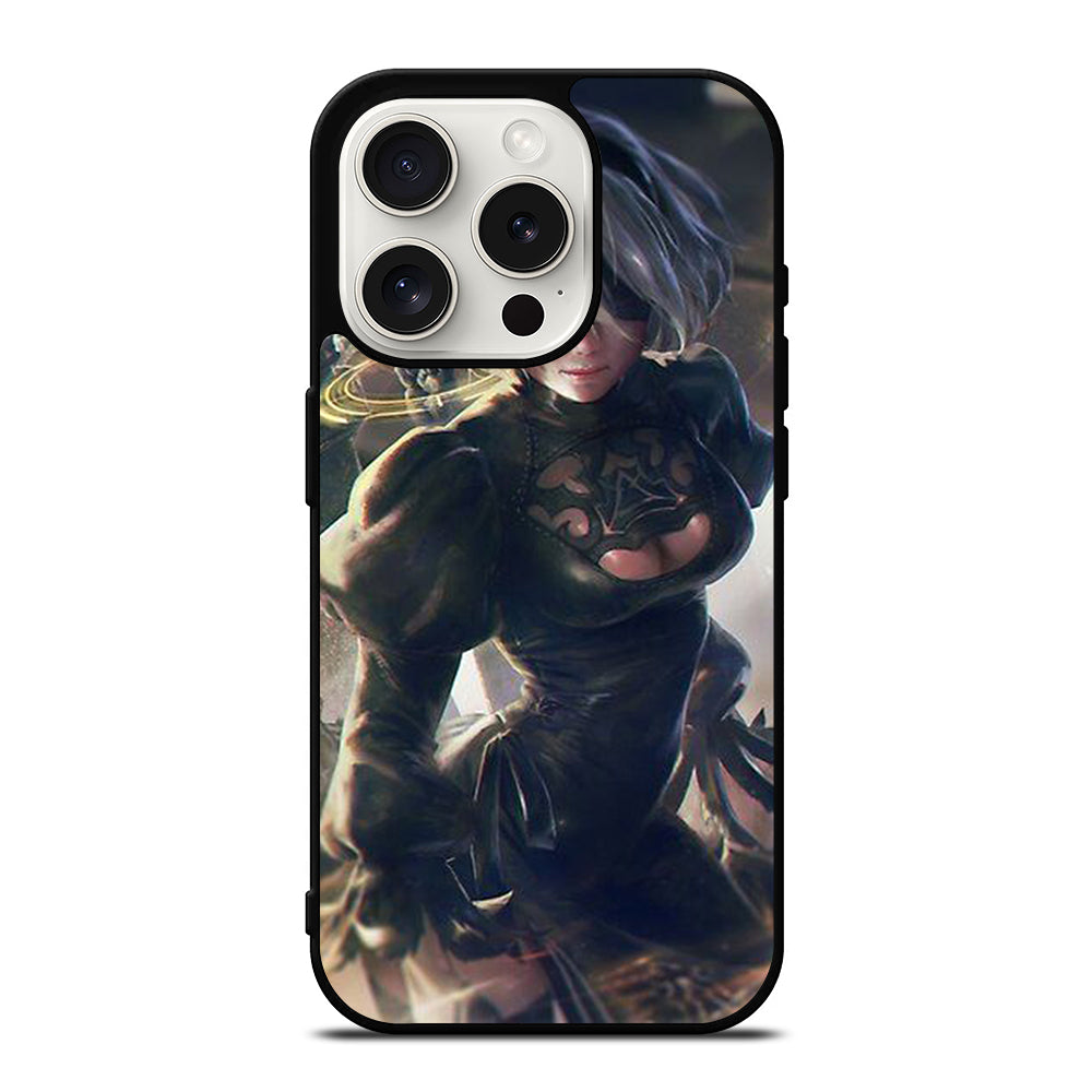NIER AUTOMATA 2B ART iPhone 15 Pro Case Cover