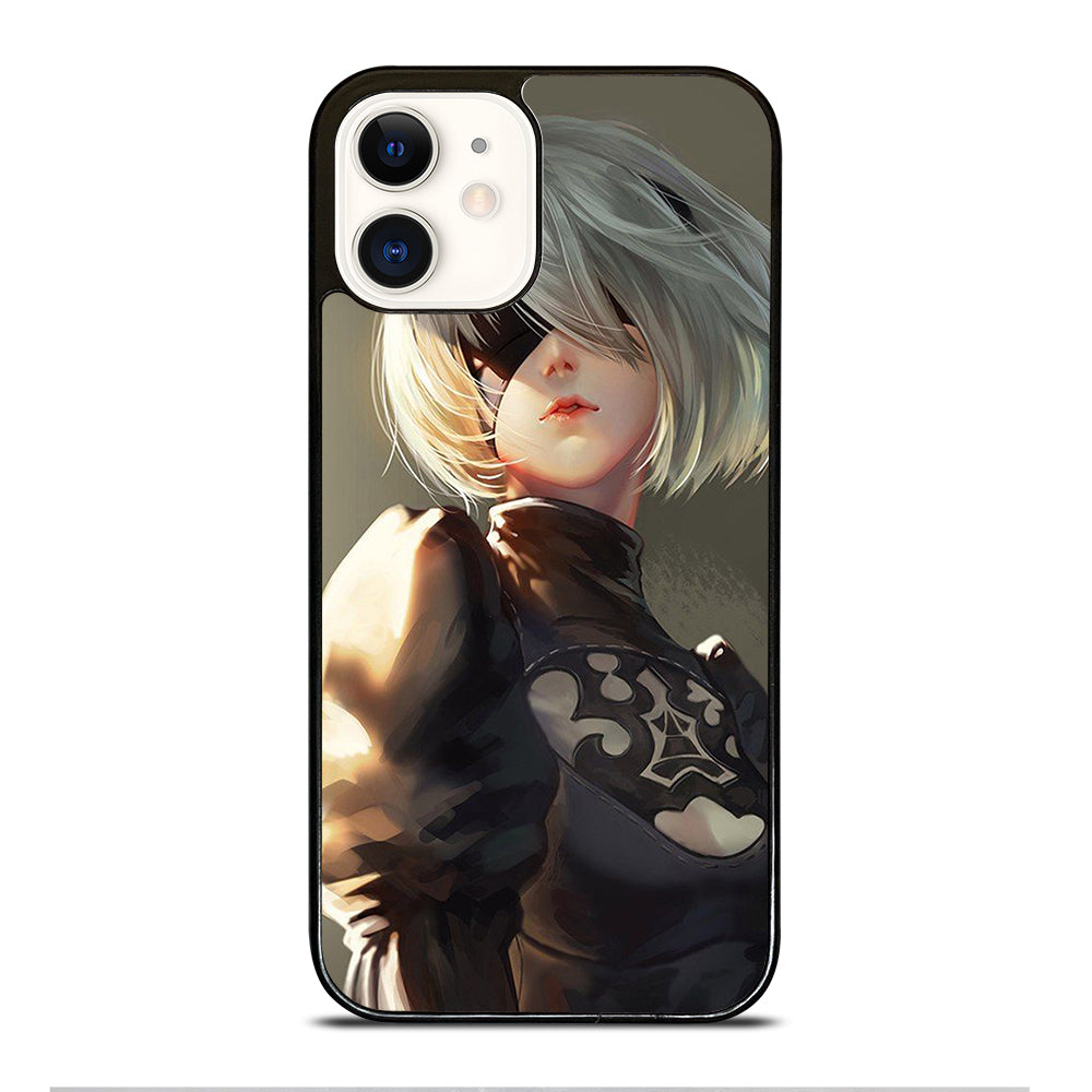NIER AUTOMATA 2B FACE ANIME iPhone 12 Case Cover