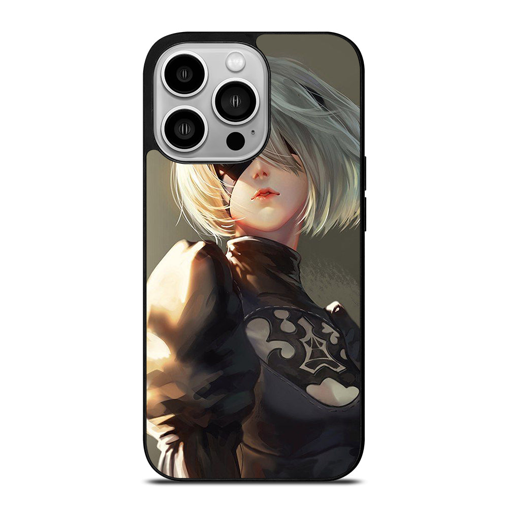 NIER AUTOMATA 2B FACE ANIME iPhone 14 Pro Case Cover