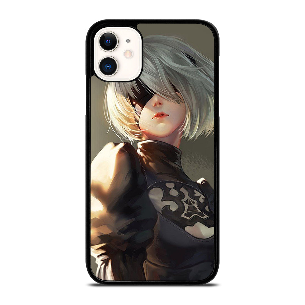 NIER AUTOMATA 2B FACE ANIME iPhone 11 Case Cover