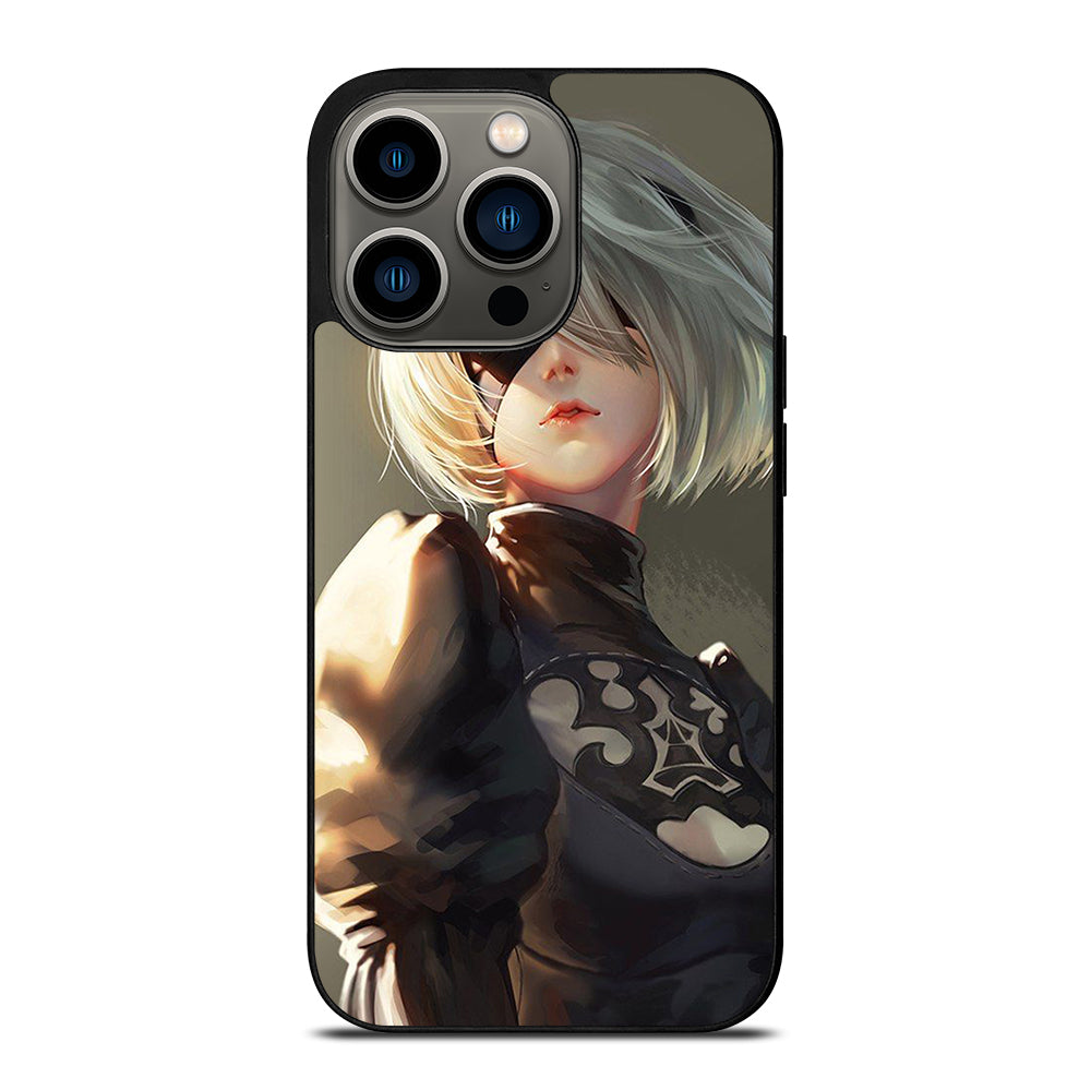 NIER AUTOMATA 2B FACE ANIME iPhone 13 Pro Case Cover