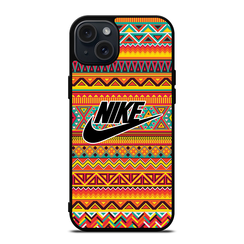 NIKE AZTEC LOGO 4 iPhone 15 Plus Case Cover